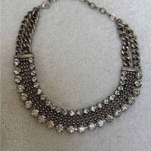 Rachel Zoe Box of Style Silver Crystal Statement Necklace
